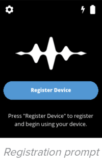 Registration prompt