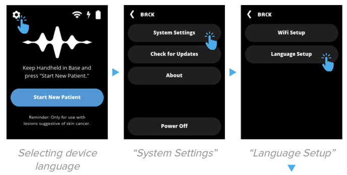 How to set device language